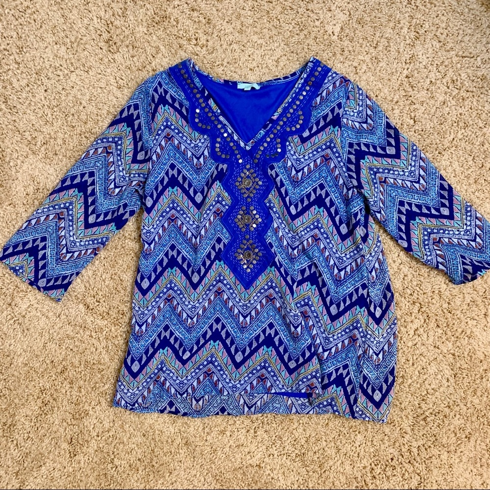 3/4 length blouse
